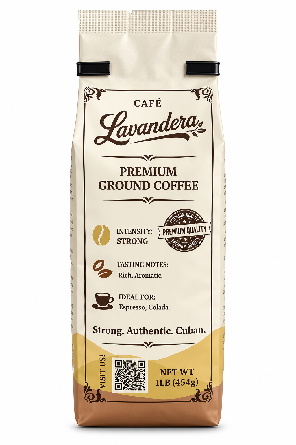 Cafe Lavandera Premium Ground Coffee – 1 lb (454 g)