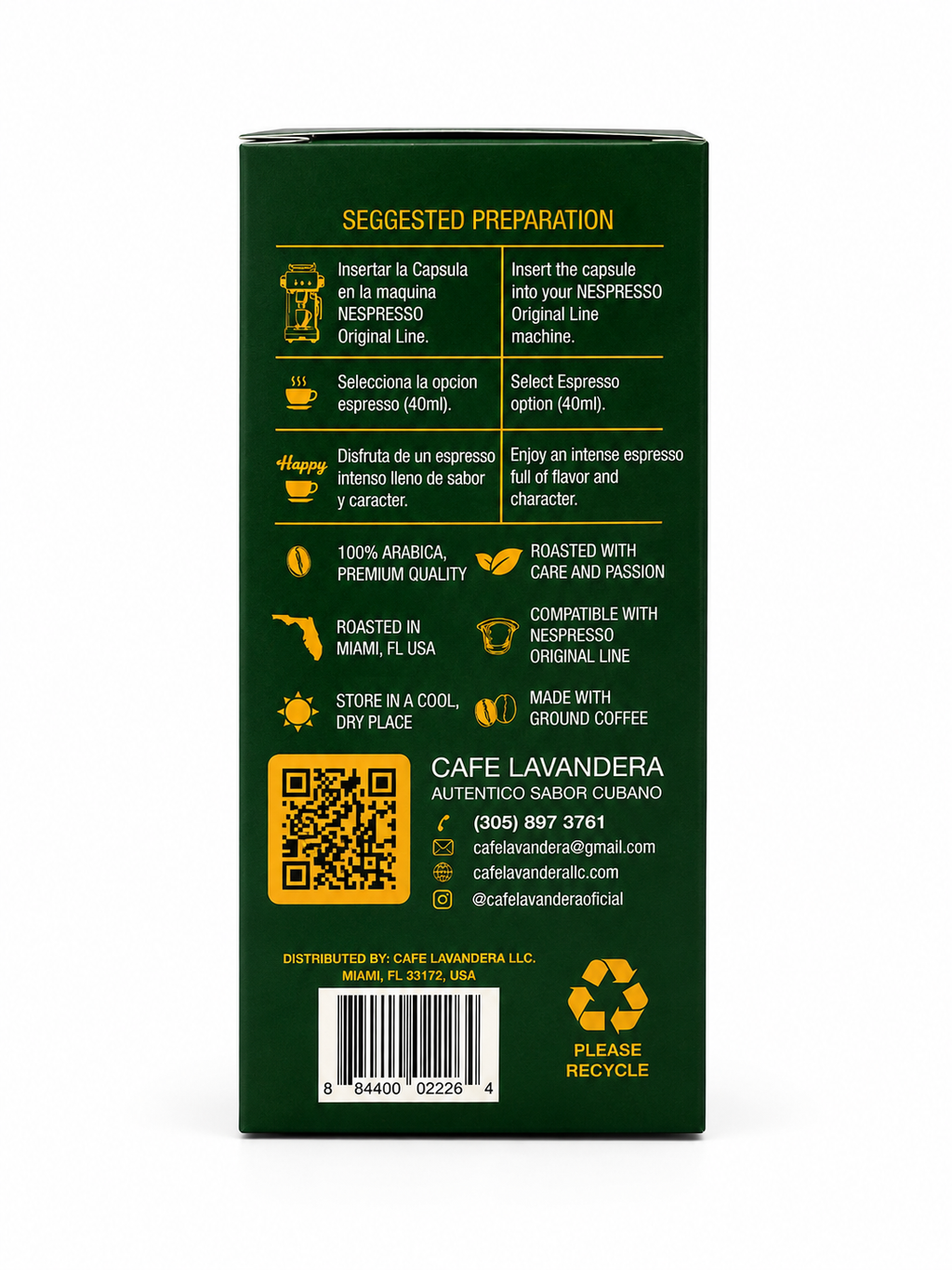 Café Lavandera Espresso Capsules – 2-Pack Special